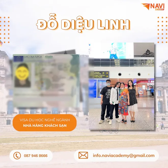 Học viên NAVI nhận visa du học nghề nhà hàng – khách sạn tại Đức