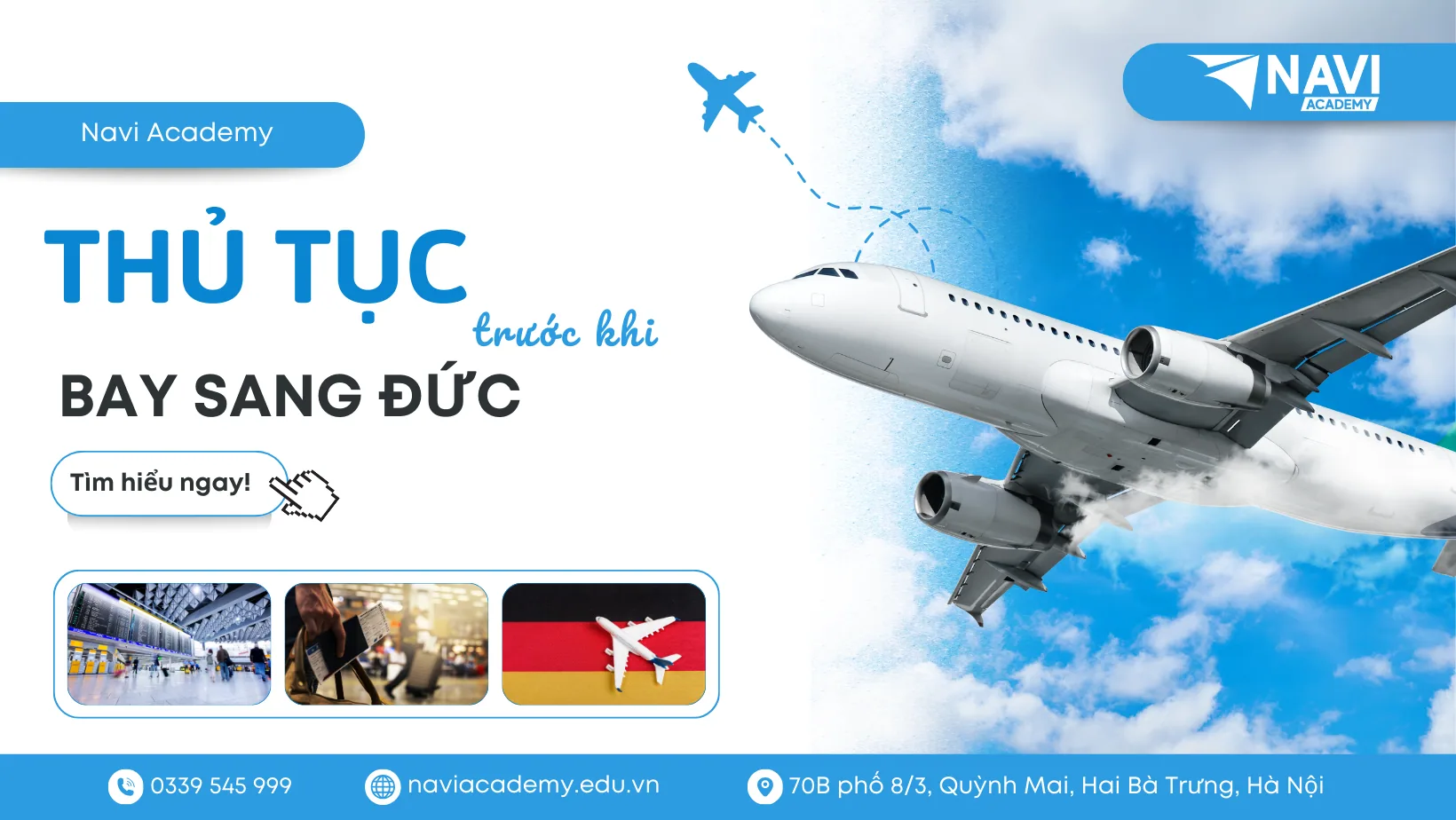 Thủ tục trước khi bay sang Đức diễn ra thế nào?