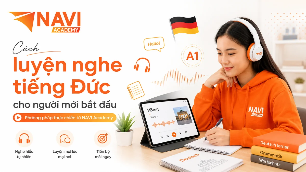 Cách luyện nghe tiếng Đức cho người mới bắt đầu tại NAVI Academy