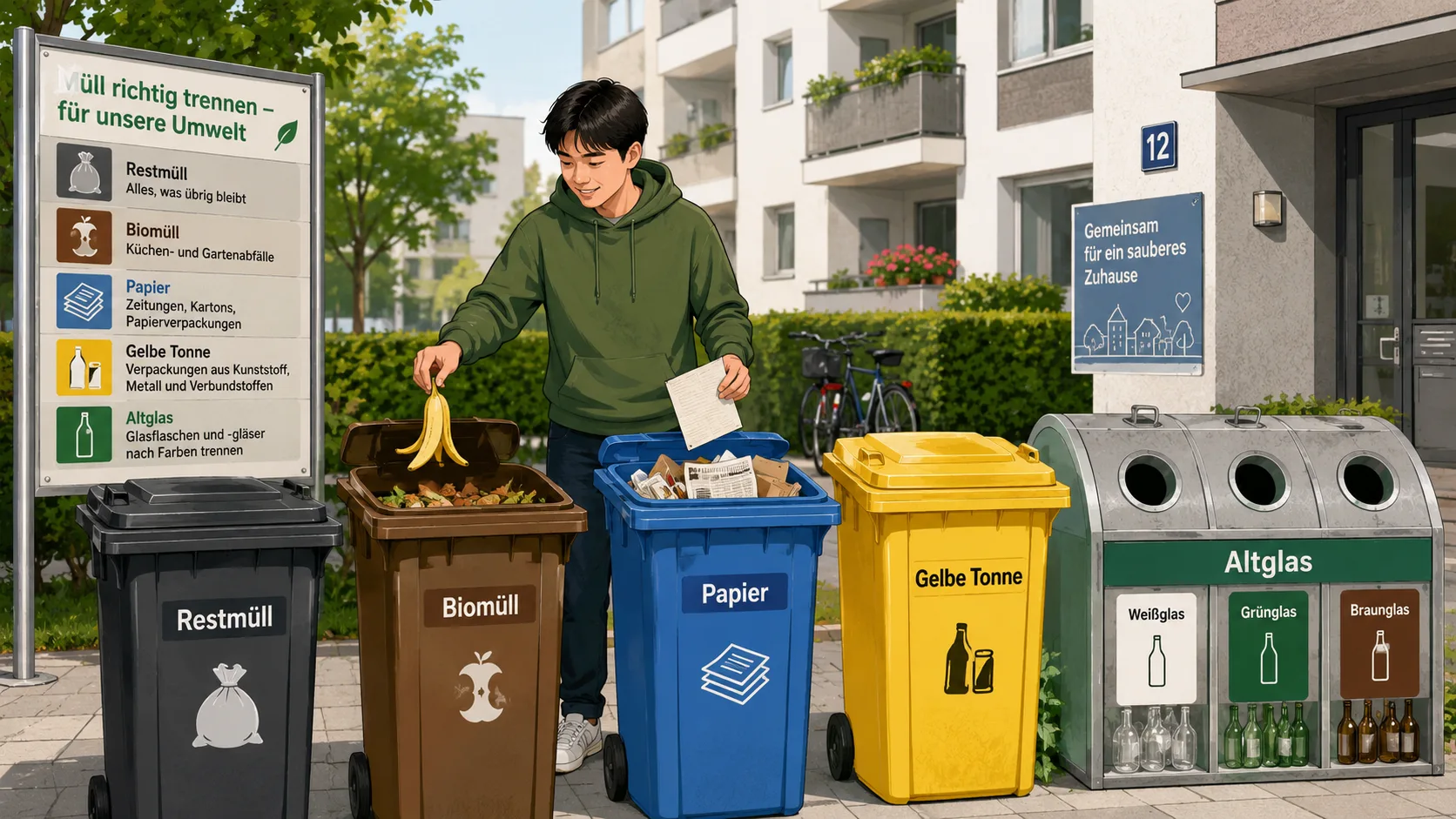 Phân loại rác tại Đức: Hướng dẫn dễ hiểu cho người Việt mới sang Đức
