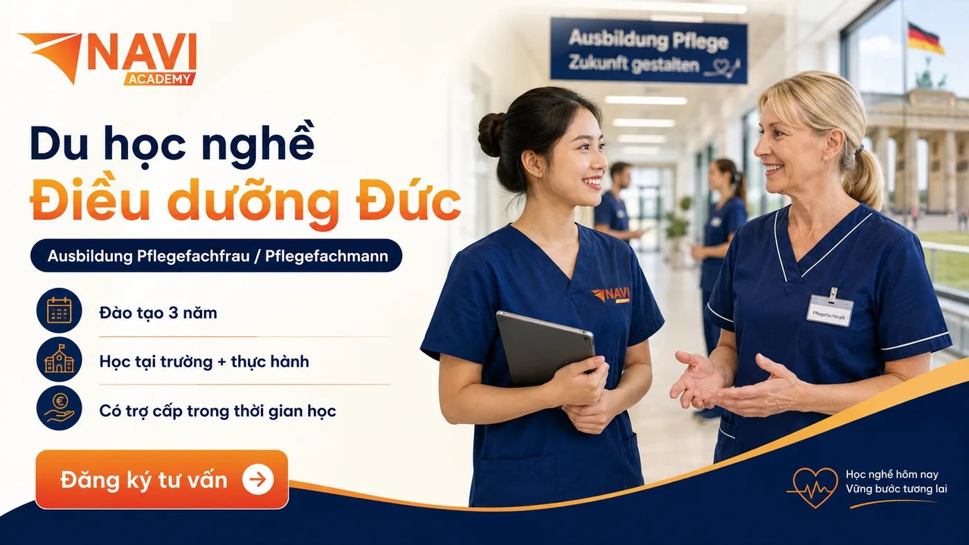 Du học nghề điều dưỡng Đức - Ausbildung Pflegefachfrau Pflegefachmann tại NAVI