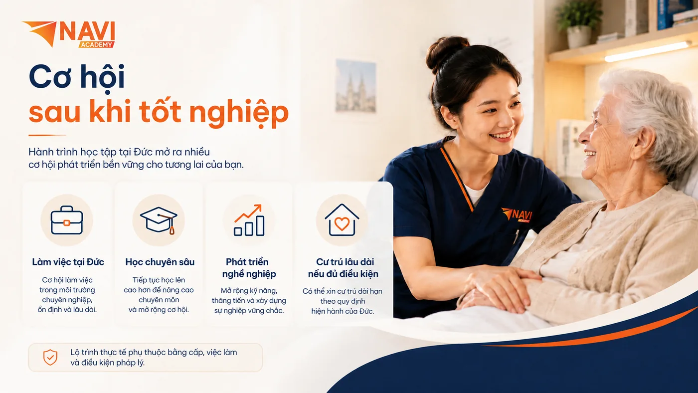 Cơ hội việc làm và định cư sau khi học điều dưỡng tại Đức