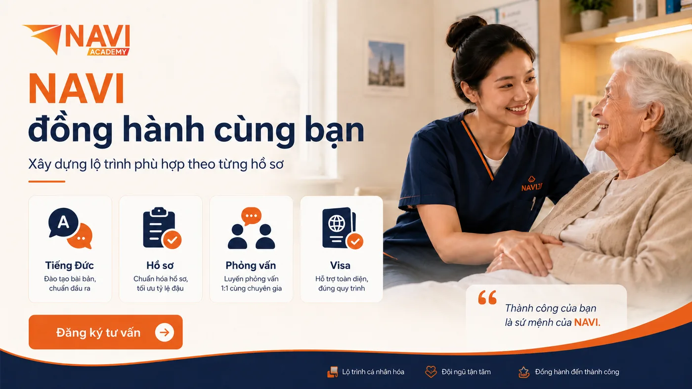 NAVI đồng hành du học nghề điều dưỡng Đức